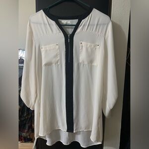 Maurices Quarter Zip Blouse